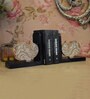 Fish Black Engineered Wood Bookend
