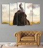 Brown Wood Multiple Frames Beautiful Wolf Art Panels