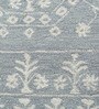 Blue Wool Abstract 5 x 8 Feet Hand Tufted Carpet