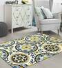 Buy Multicolor Floral Wool and Art Silk 4 ft x 6 ft Hand Tufted Carpet