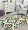 Buy Multicolor Wool And Art Silk Floral 5 x 7 Feet Hand Tufted Carpet