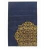 Buy Blue Persian Wool and Art Silk 4 ft x 6 ft Hand Tufted Carpet
