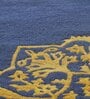 Buy Blue Wool And Art Silk Persian 5 x 7 Feet Hand Tufted Carpet