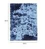 Buy Blue Wool and Viscose Abstract 5 x 7 Feet Hand Tufted Carpet