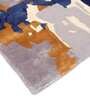 Buy Blue Wool and Viscose Abstract 6 x 8 Feet Hand Tufted Carpet