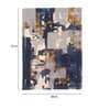 Buy Blue Wool and Viscose Abstract 4 x 6 Feet Hand Tufted Carpet