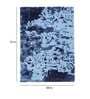Buy Blue Wool and Viscose Abstract 4 x 6 Feet Hand Tufted Carpet