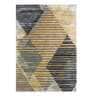 Buy Blue Wool and Viscose Abstract 5 x 7 Feet Hand Tufted Carpet