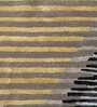 Buy Blue Wool and Viscose Abstract 5 x 7 Feet Hand Tufted Carpet