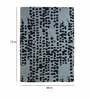 Buy Blue Wool and Viscose Abstract 4 x 6 Feet Hand Tufted Carpet