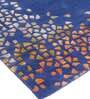 Buy Blue Wool and Viscose Floral 6 x 8 Feet Hand Tufted Carpet