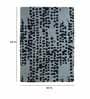 Buy Blue Wool and Viscose Abstract 5 x 7 Feet Hand Tufted Carpet