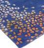 Buy Blue Wool and Viscose Abstract 5 x 7 Feet Hand Tufted Carpet