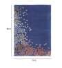 Buy Blue Wool and Viscose Floral 6 x 8 Feet Hand Tufted Carpet