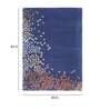 Buy Blue Wool and Viscose Abstract 5 x 7 Feet Hand Tufted Carpet