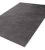 Blue Wool Blend Solid 4 ft x 6 ft Hand Woven Carpet