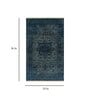Blue Wool Distressed 2 Ft X 3 Ft Hand Knotted Carpet