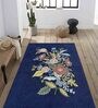 Blue Wool Floral 4 x 6 Feet Hand Tufted Carpet Hand Tufted Carpet