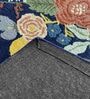 Blue Wool Floral 4 x 6 Feet Hand Tufted Carpet Hand Tufted Carpet