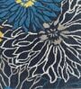 Blue Wool Floral 4 x 6 Feet Hand Tufted Carpet Hand Tufted Carpet
