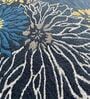 Blue Wool Floral 4 x 6 Feet Hand Tufted Carpet Hand Tufted Carpet