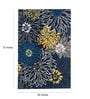Blue Wool Floral 4 x 6 Feet Hand Tufted Carpet Hand Tufted Carpet