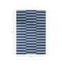 Blue Wool Geometric 60 x 84 Inches Flat Weaves Dhurries