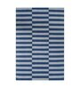 Blue Wool Geometric 60 x 84 Inches Flat Weaves Dhurries