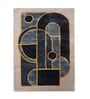 Buy Blue Wool Geometrical  5 ft x 7 ft Hand Tufted Carpet Carpet