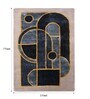 Buy Blue Wool Geometrical  5 ft x 7 ft Hand Tufted Carpet Carpet