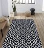 Blue Wool Geometrical 5 x 8 Feet Hand Tufted Carpet