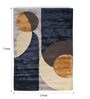 Buy Blue Wool Geometrical 5 ft x 7 ft Hand Tufted Carpet Carpet
