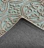 Blue Wool Abstract 5 X 7 Feet Hand Tufted Carpet