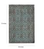Blue Wool Abstract 5 X 7 Feet Hand Tufted Carpet