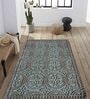 Blue Wool Abstract 5 X 7 Feet Hand Tufted Carpet