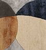 Buy Blue Wool Geometrical 6 ft x 9 ft Hand Tufted Carpet Carpet
