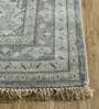 Blue Persian Wool 8 ft x 10 ft Hand Knotted Carpet
