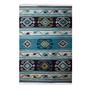 Blue Wool Rectangle 4 x 6 Feet Dhurrie