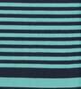 Blue Cotton 3 ft X 5 ft Hand Woven Dhurrie