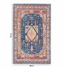Blue Wool Traditional 4 ft x 6 ft Hand Tufted Carpet