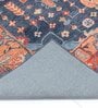 Blue Wool Traditional 4 ft x 6 ft Hand Tufted Carpet