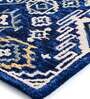 Buy Blue Wool Vintage 5 x 8 Feet Hand Tufted Carpet