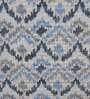 Blue Abstract Wool 5 ft x 7 ft Hand Woven Carpet