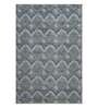 Blue Abstract Wool 5 ft x 7 ft Hand Woven Carpet