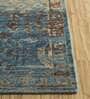 Blue Persian Wool 6 ft x 9 ft Hand Knotted Carpet