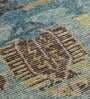 Blue Persian Wool 6 ft x 9 ft Hand Knotted Carpet