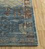 Blue Persian Wool 8 ft x 10 ft Hand Knotted Carpet