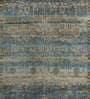 Blue Persian Wool 8 ft x 10 ft Hand Knotted Carpet