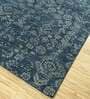 Blue Persian Wool 9 ft x 12 ft Hand Knotted Carpet