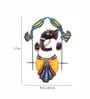 Blue Metal Lord Ganesha Wall Hanging Decorative Showpiece
